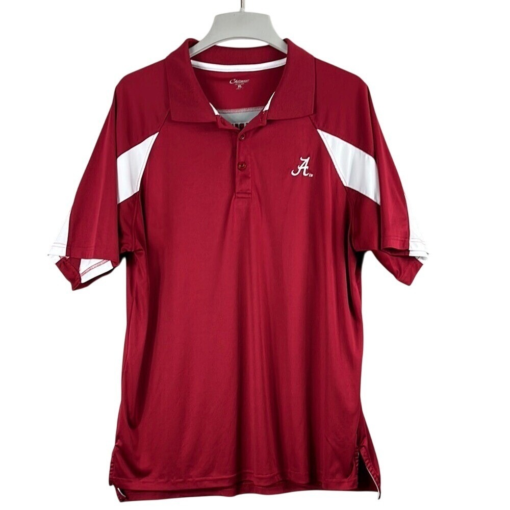 Chiliwear Alabama College‎ Short Sleeve Performance Polo Mens Size XL Red White